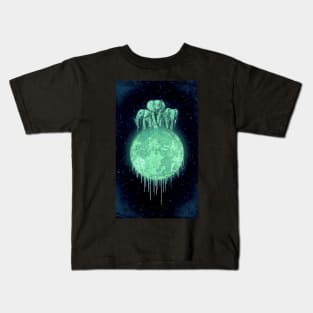 ELEPHANTS ON MOON (VARIANT) MINT Kids T-Shirt